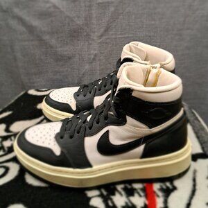 %Woman Nike Air Jordan 1 Elevate High "White Black" Platform Sneakers - A 16